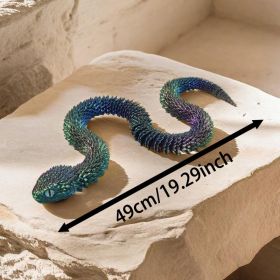 Snake-shaped High-fidelity Fun Ornaments Creative Animal-shaped Living Room And Study Decorations (Option: 1pc)